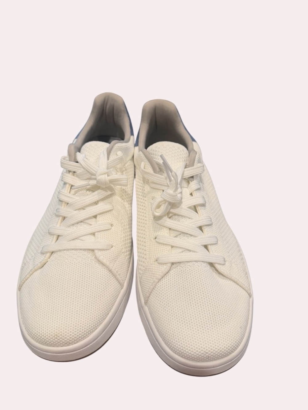 Suavs Men's Knit Lace-Up Sneakers in Cream